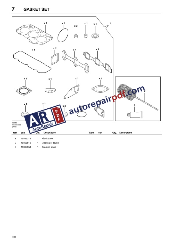 Bobcat BAP Compressor 726 Parts Manual 4950113-2