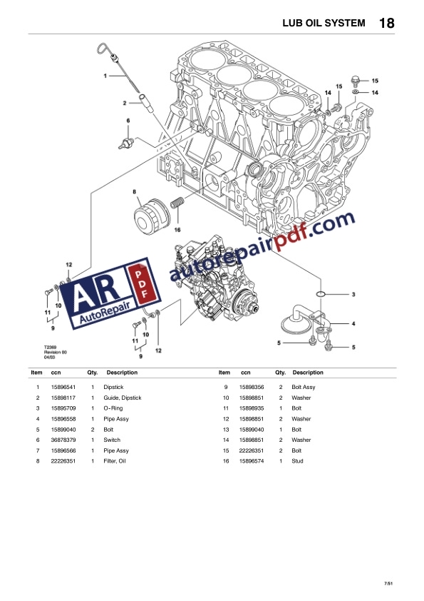 Bobcat BAP Compressor 751 Parts Manual 4950115-3