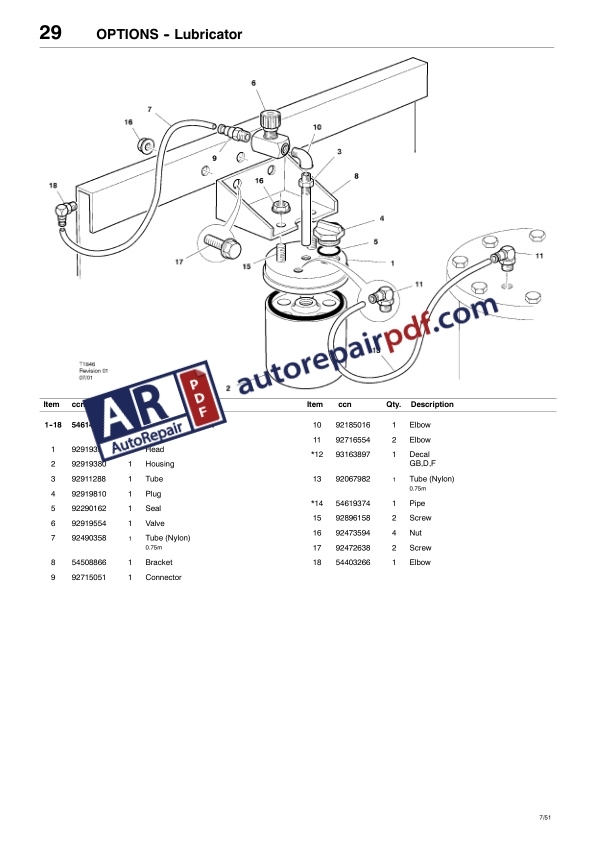 Bobcat BAP Compressor 751 Parts Manual 4950115-4