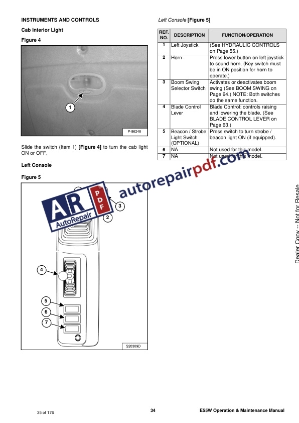 Bobcat Excavator E55W Operation and Maintenance Manual 6987390 EN GB-2