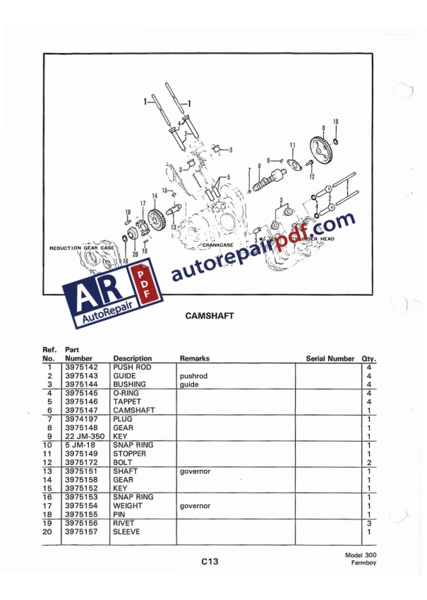 Bobcat Loader 300 Farm Boy Parts Manual-5