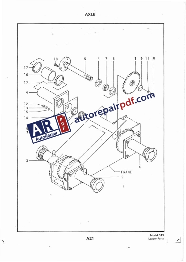 Bobcat Loader 343 Parts Manual 6570176-2