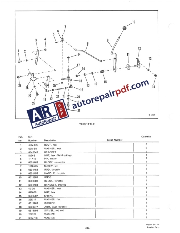 Bobcat Loader 611 611W Spare Parts Catalog-4