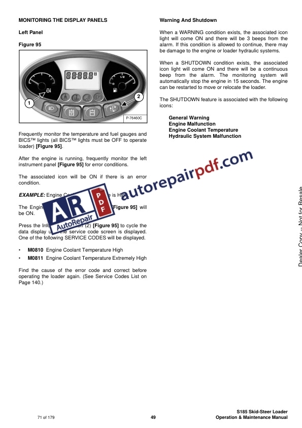 Bobcat Loader S185 Operation and Maintenance Manual 7168131 EN GB-3