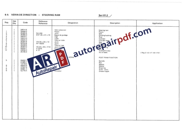 Bobcat Sambron Forklift AM22-252-32 Spare Parts Catalog 551861-2