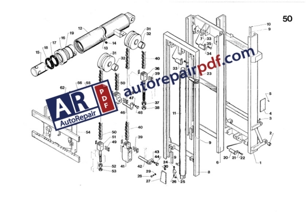 Bobcat Sambron Forklift AM22-252-32 Spare Parts Catalog 551861-5