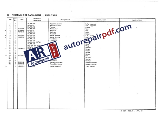 Bobcat Sambron Forklift AM254 Spare Parts Catalog 551879-3