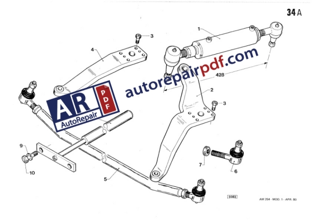 Bobcat Sambron Forklift AM254 Spare Parts Catalog 551879-4