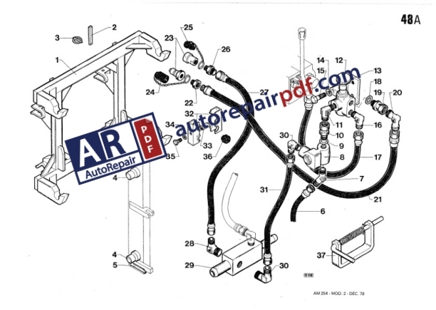 Bobcat Sambron Forklift AM254 Spare Parts Catalog 551879-5