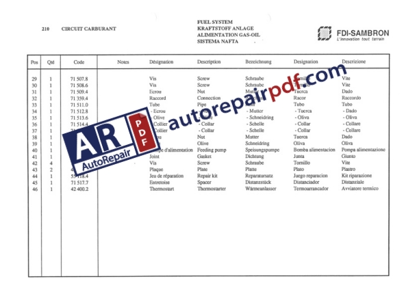 Bobcat Sambron Multiscopic TeleHandler T30160 Spare Parts Catalog-2