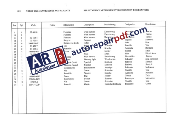 Bobcat Sambron Multiscopic TeleHandler T30160 Spare Parts Catalog-4