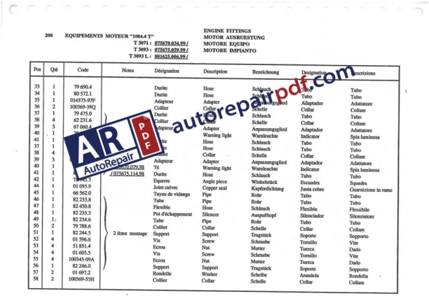 Bobcat Sambron TeleHandler T3071 T3093(L) Spare Parts Catalog 93690.9-2