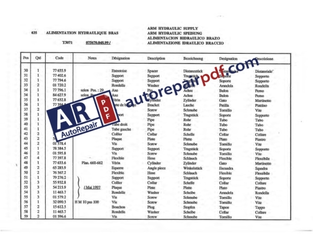 Bobcat SAMBRON Telescopic Handler T3071 T3093(L) Spare Parts Catalog-4